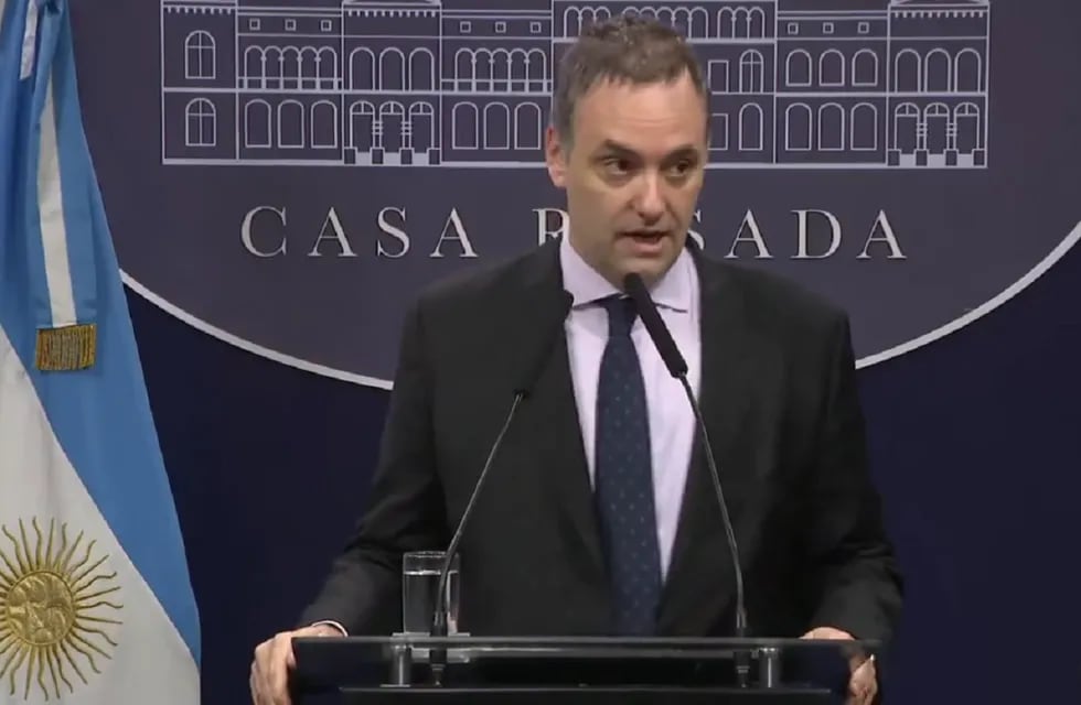 El vocero presidencial Manuel Adorni (Captura de video)