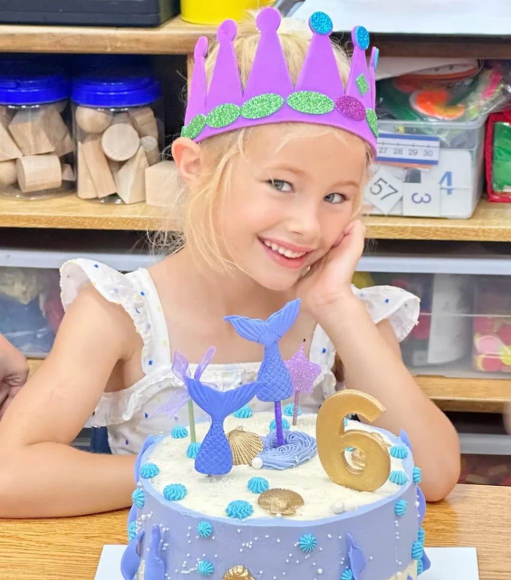Matilda Salazar cumplió 6 años y lo festejó con una torta inspirada en sirenas. Foto: Instagram / @salazarluli