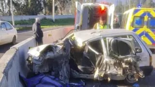 Así quedó el auto de un argentino que chocó en una ruta de Chile: murió en el lugar