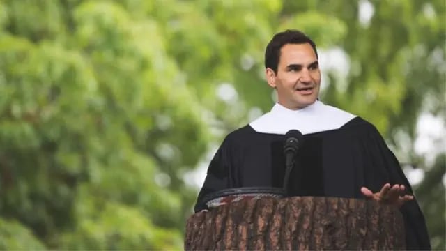 Roger Federer ofreció un emotivo discurso en su ceremonia de graduación