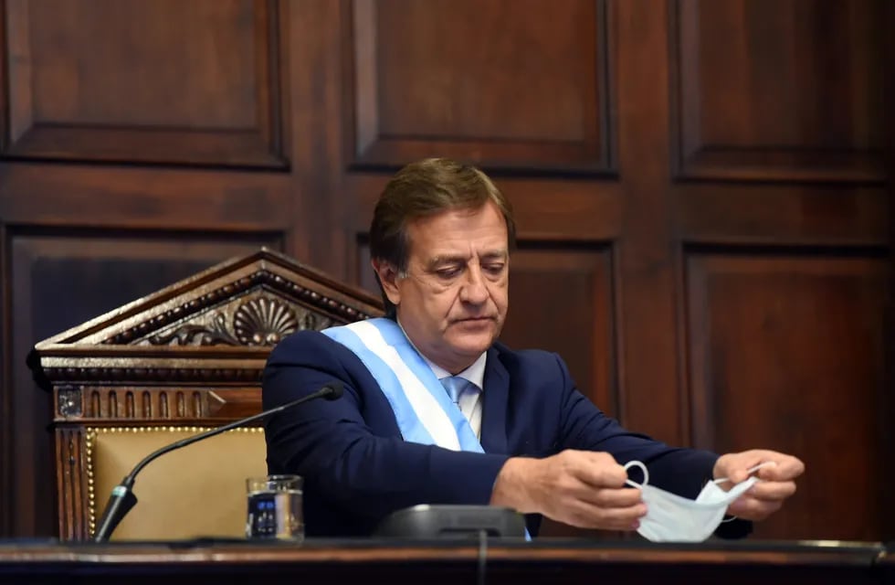 Rodolfo Suarez en la legislatura / Prensa Gobierno de Mendoza