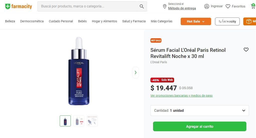 Hot Sale 2024: cremas faciales y sérums en oferta