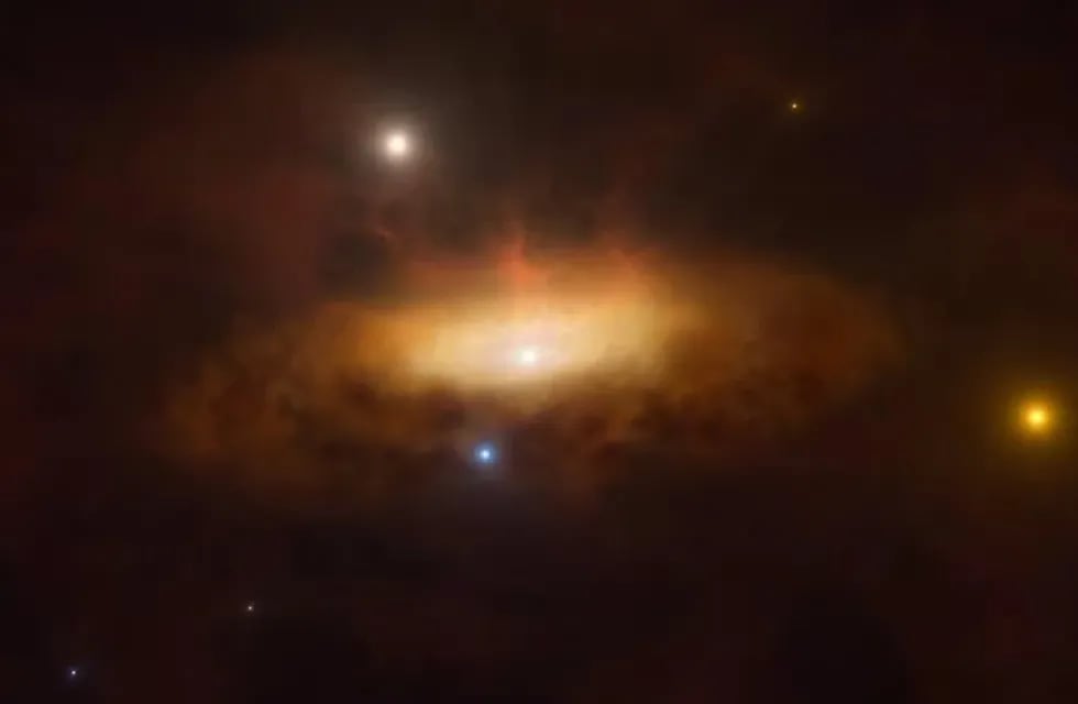 Astrónomos ven el despertar de un agujero negro masivo en tiempo real por primera vez (ESO)