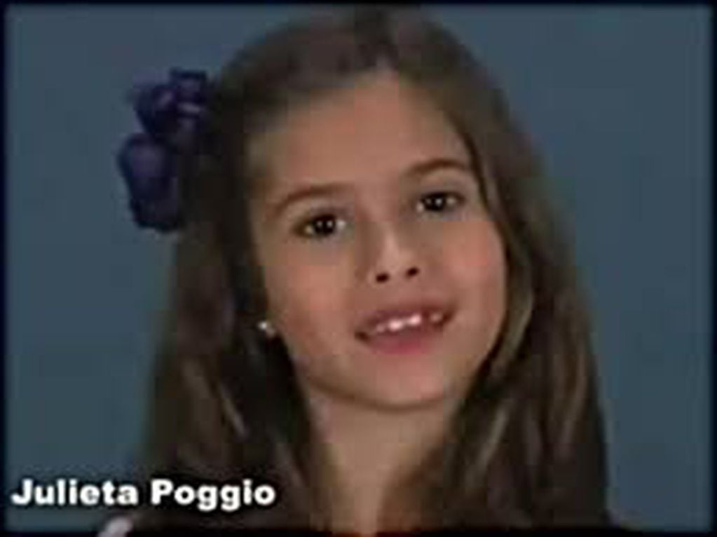 Así era Juli Poggio de pequeña. / Gentileza