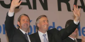 Julio Cobos y Néstor Kirchner