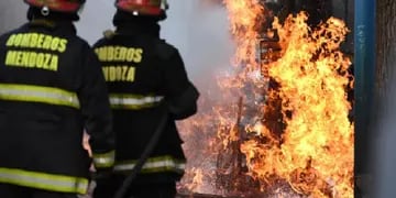 Incendio. Bomberos de Mendoza