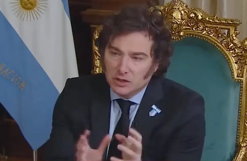 Javier Milei habló sobre posible la salida de Nicolás Posse como jefe de gabinete durante una entrevista con LN+. Foto: Captura de video