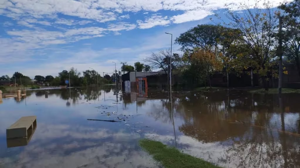 Inundaciones en Concordia y Gualeguaychú. (redes sociales)