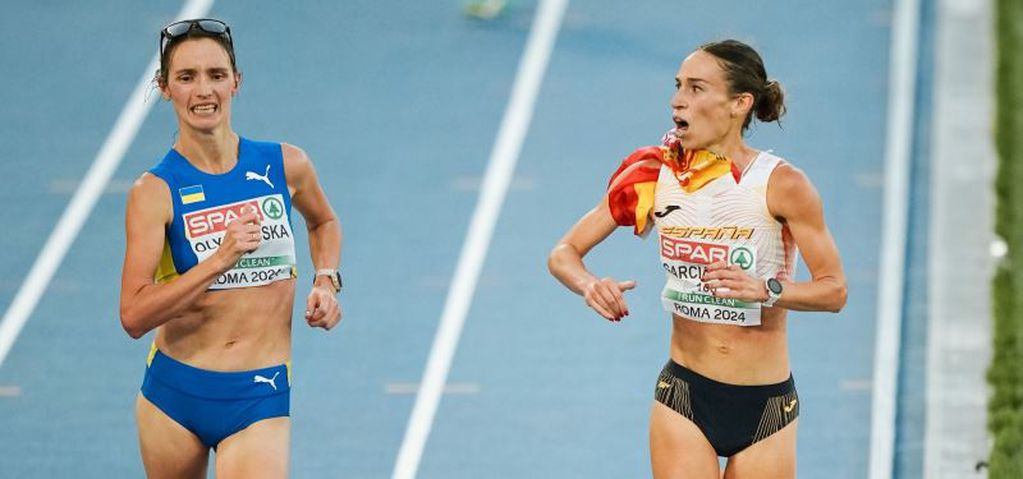 Laura García Caro pierde el bronce en los 20km marcha del Europeo de Roma por celebrarlo antes de tiempo / Twiiter.