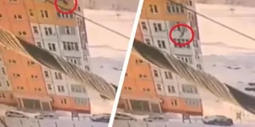 Video: cayó desde un noveno piso, salió ilesa y se fue caminando