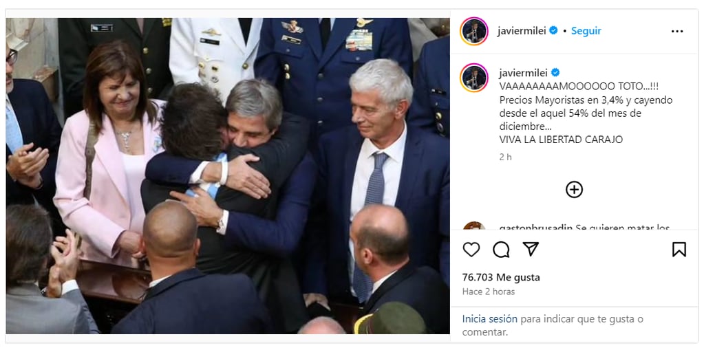 Instagram Javier Milei