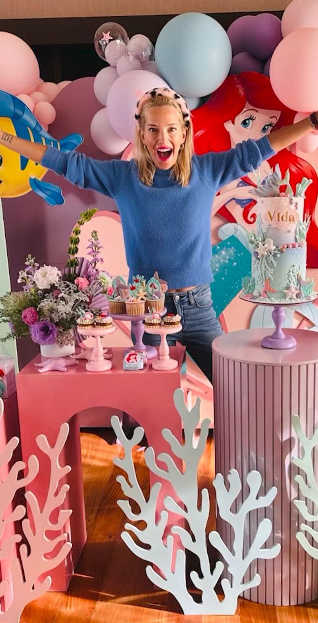 Luisana Lopilato festejó el cumpleaños de su hija en Argentina.