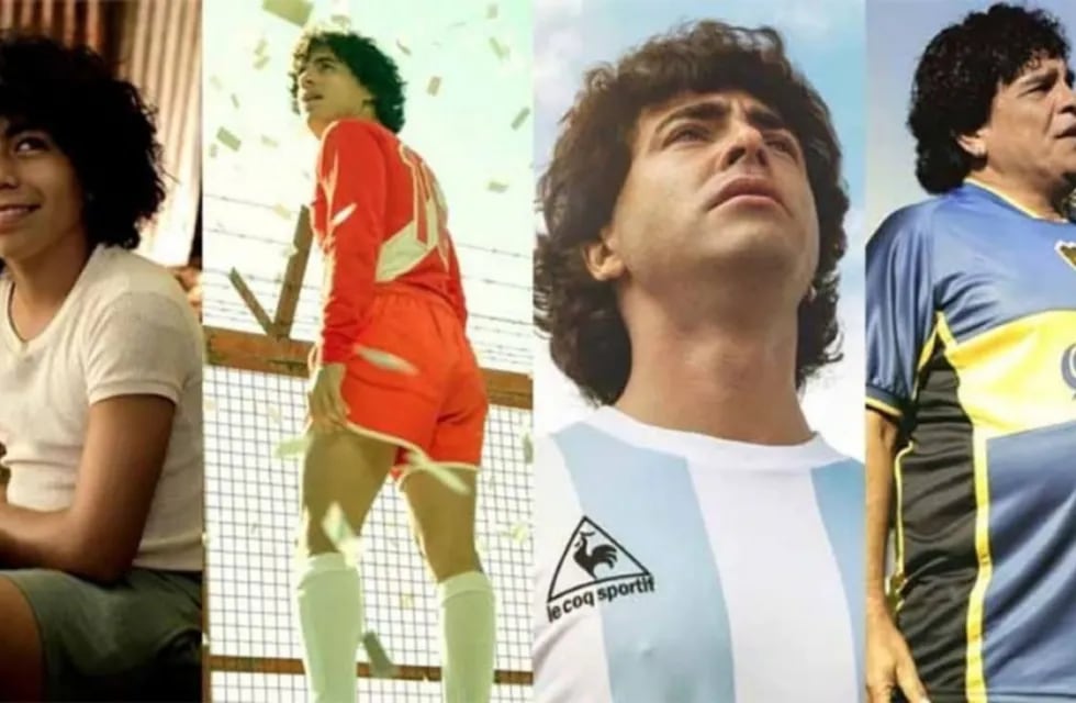 Diego Maradona en las diferentes etapas de su vida.