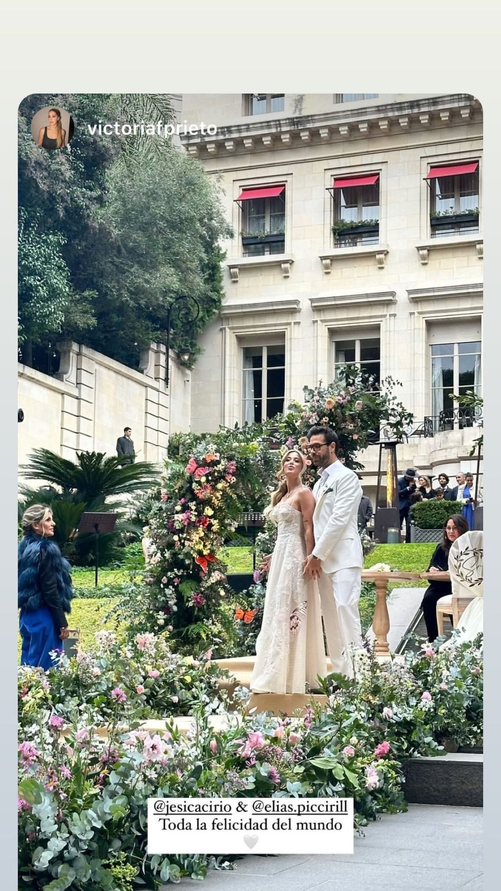 Jesica Cirio se casó con Elías Piccirillo: las fotos de la romántica ceremonia. Gentileza Instagram.