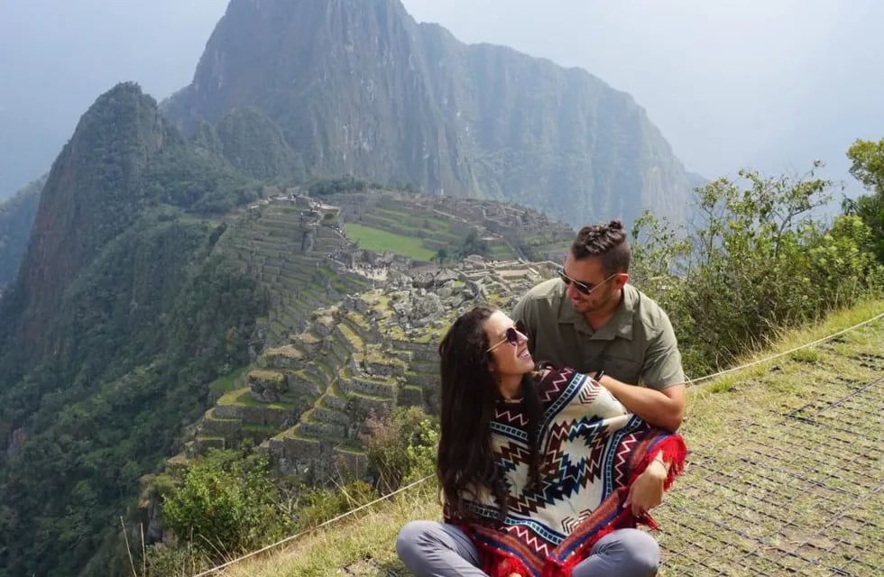 Julieta y Miguel en el Machu Pichu.