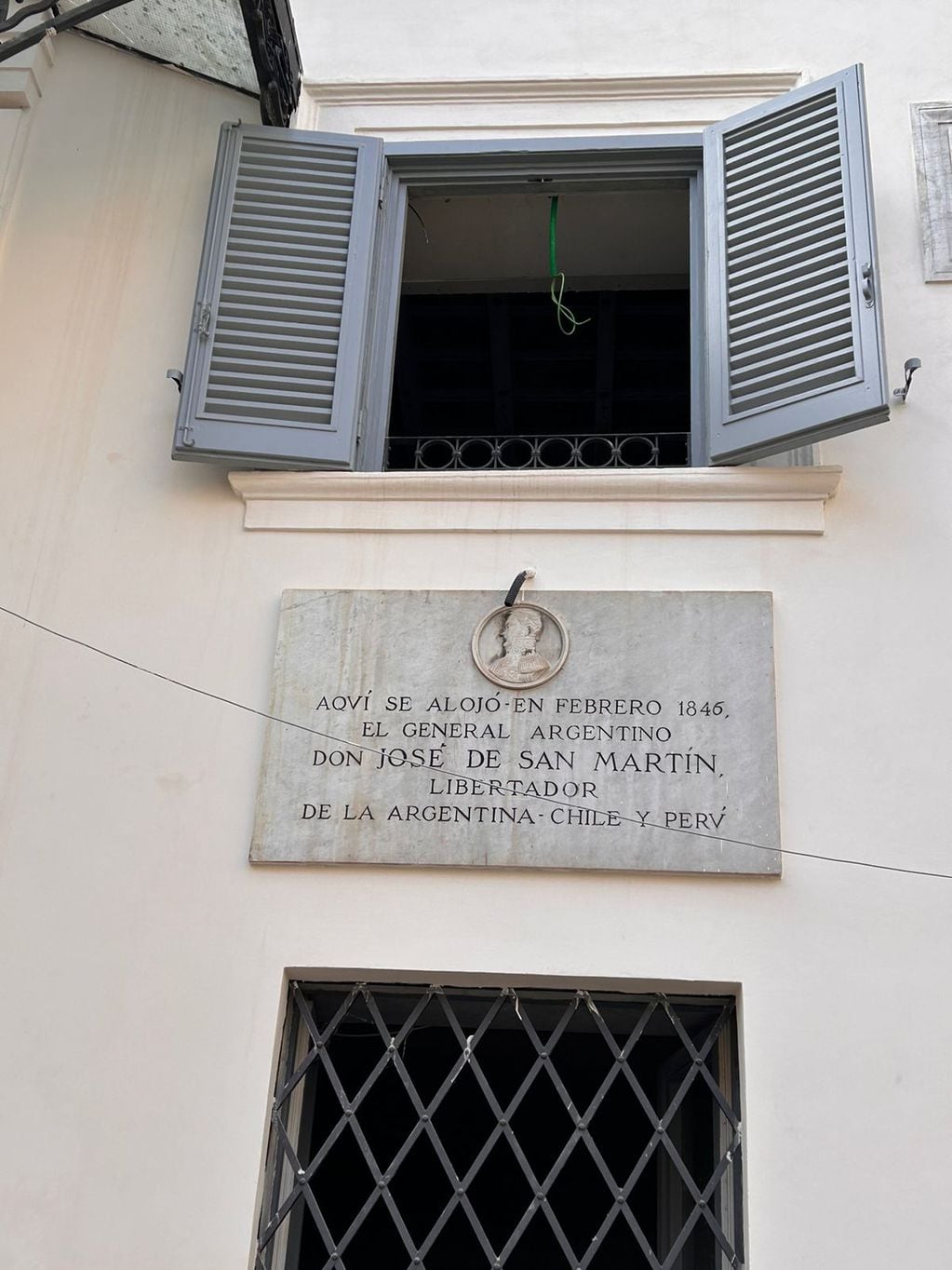 Placa de San Martín en Roma
