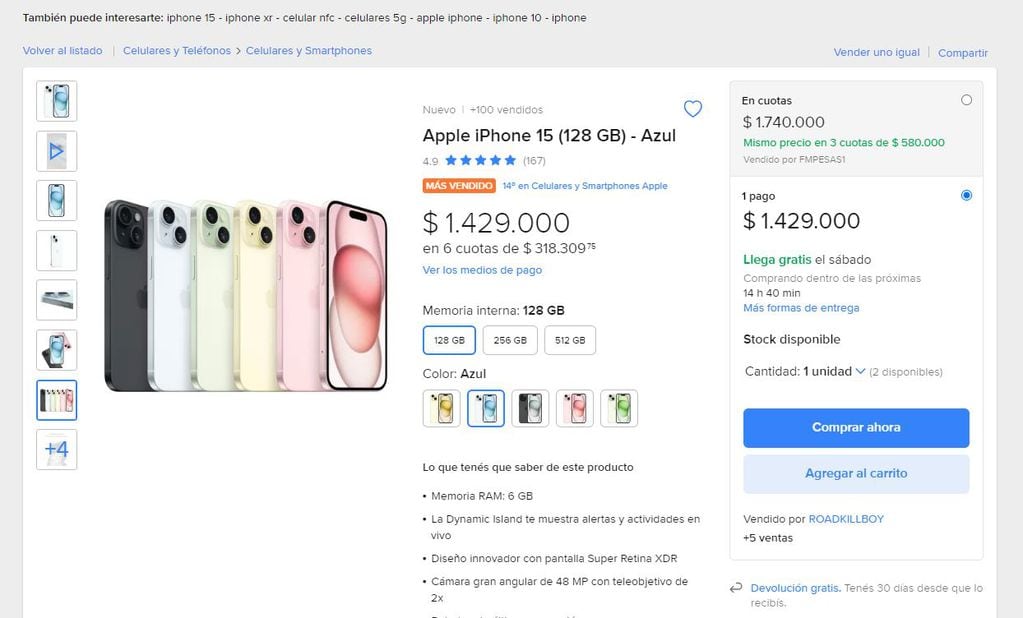 En Argentina el Iphone es mucho más caro que en Chile.