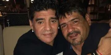 Diego Maradona y Hugo Maradona