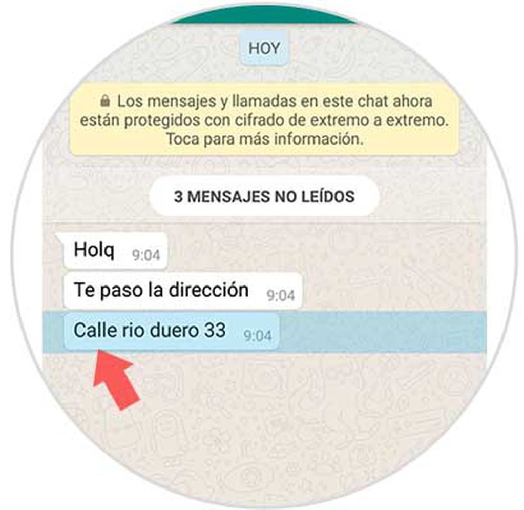 Este es el uso de la estrella al lado de los mensajes de WhatsApp.