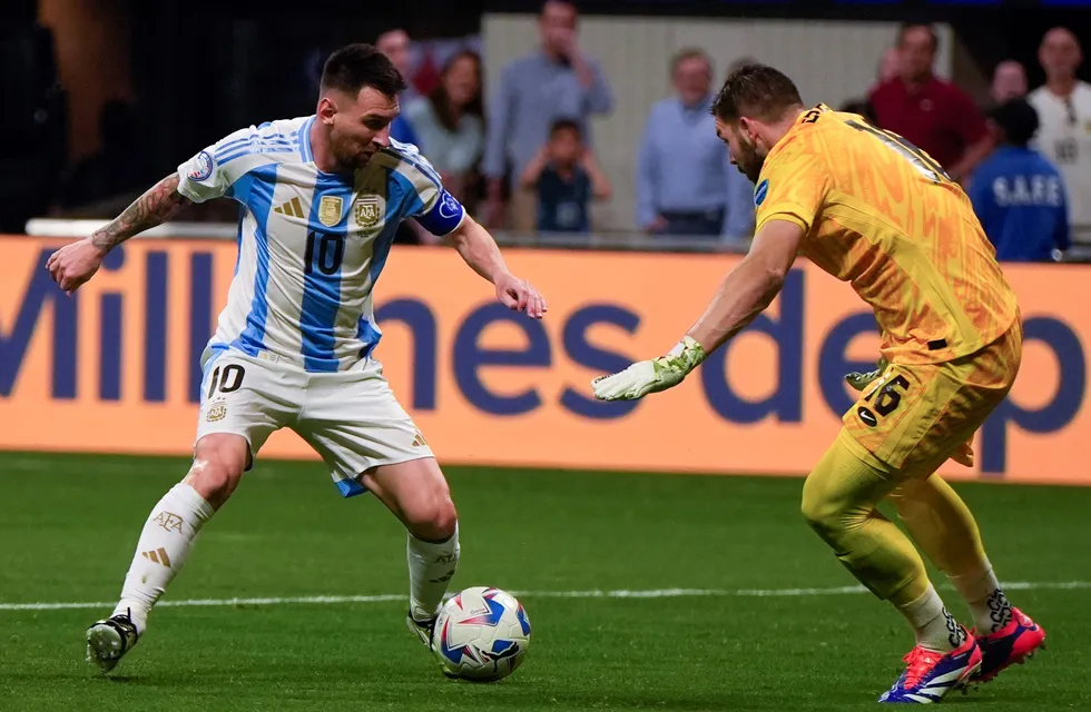 Lionel Messi en el partido de Argentina ante Canadá por la Copa América. (AP)
