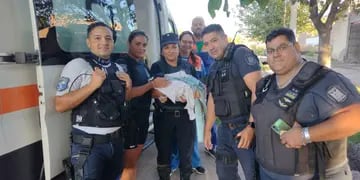 “Poliparteros” asistieron a una mujer que dio a luz en su casa en Guaymallén