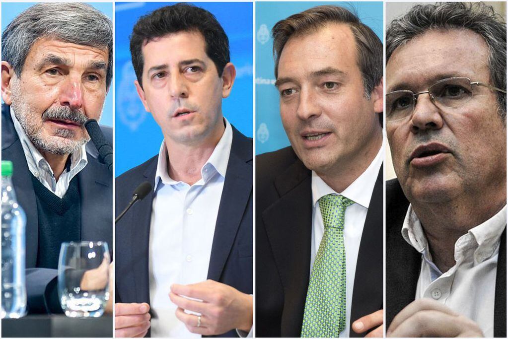 Salvarezza, De Pedro, Soria y Tristán Bauer, cuatro de los ministros que presentaron su renuncia.