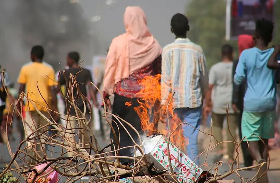 Protestas contra el golpe de Estado en Sudán.