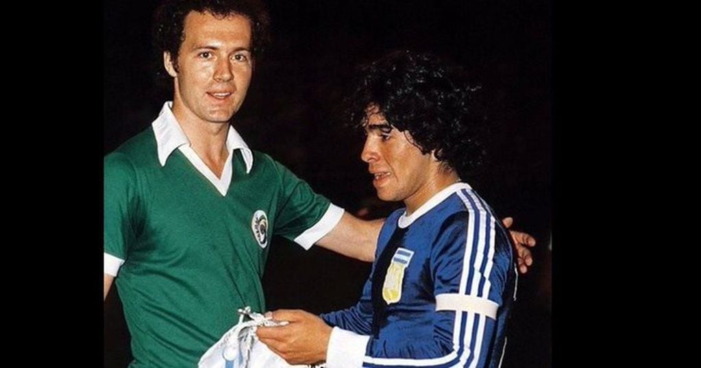 Beckenbauer y Maradona.