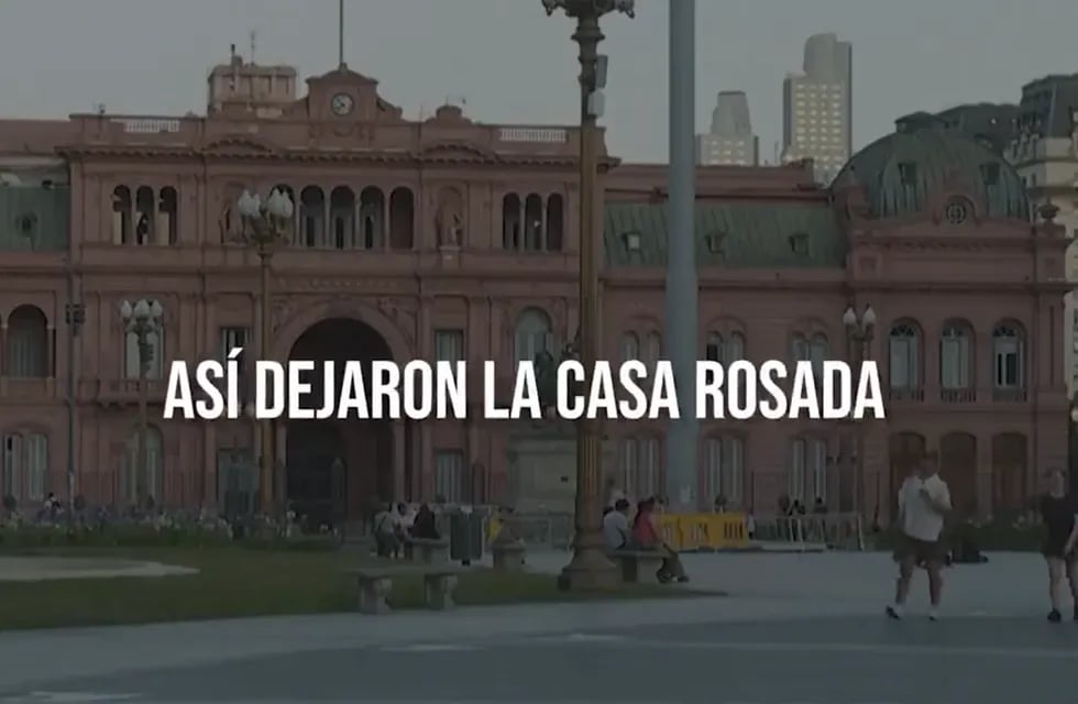 El Gobierno mostró el estado de la Casa Rosada y un cartel se convirtió en meme - X