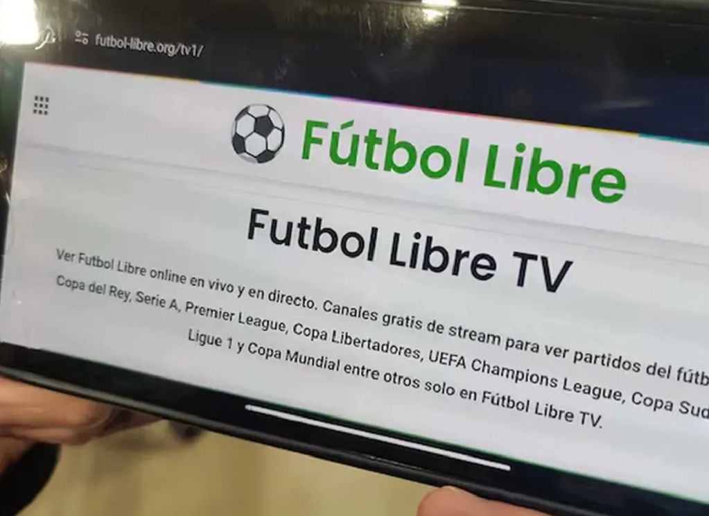 Golpe a la piratería: Fútbol Libre fue bloqueado (Imagen web)