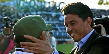 Marcelo Gallardo siempre reconoció su admiración por Maradona.