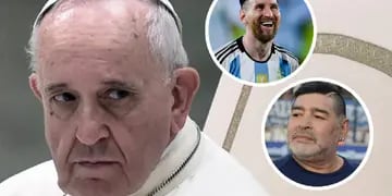 Al papa Francisco le dieron a elegir entre Messi y Maradona y su respuesta desconcertó a todos