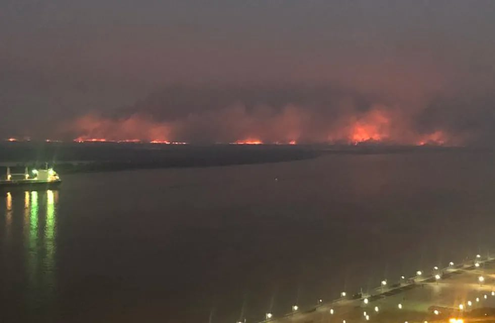 Incendios en el delta. / Foto: Gentileza