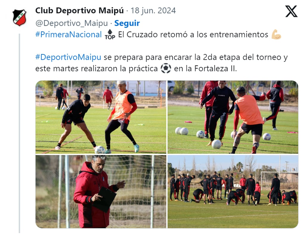 Sebastián Sosa fue presentado como refuerzo del Club Deportivo Maipú, tras ser acusado por abuso sexual. Captura: X / @Deportivo_Maipu