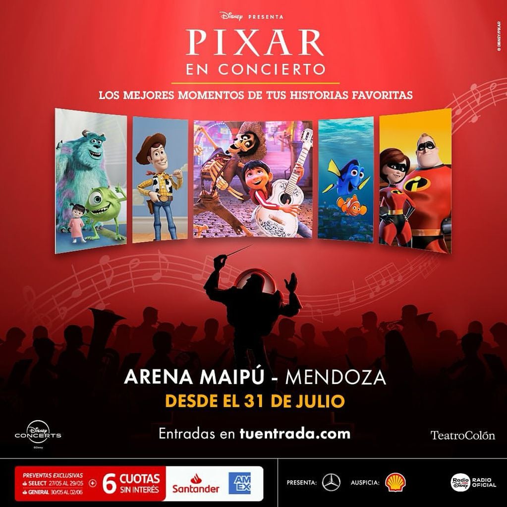 "Pixar en concierto" en Mendoza