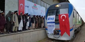 Tren con insumos enviado desde Turquía llega a Afganistán