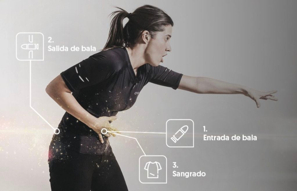 La chaqueta de la empresa española OWO permite "sentir" abrazos, caricias y hasta balazos cuando se la usa en el mundo virtual.
