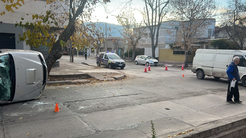 Accidente vial en Guaymallén / Prensa seguridad