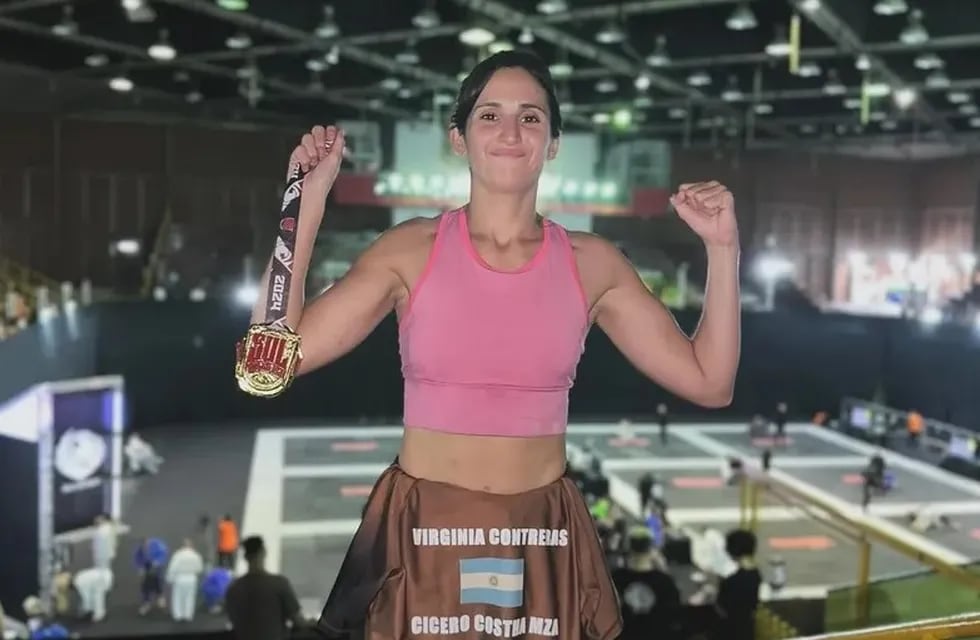 Virginia Contreras es campeona sudamericana de jiu-jitsu y busca apoyo para competir en Chile. | Foto: gentileza