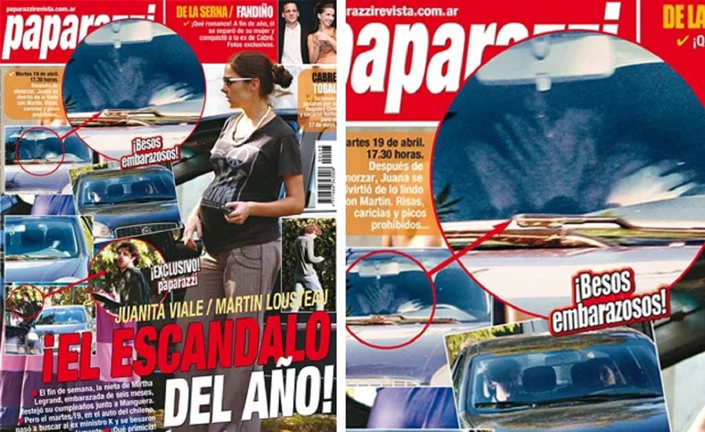 Tapa de Paparazzi con el escándalo Juana Viale-Martín Lousteau