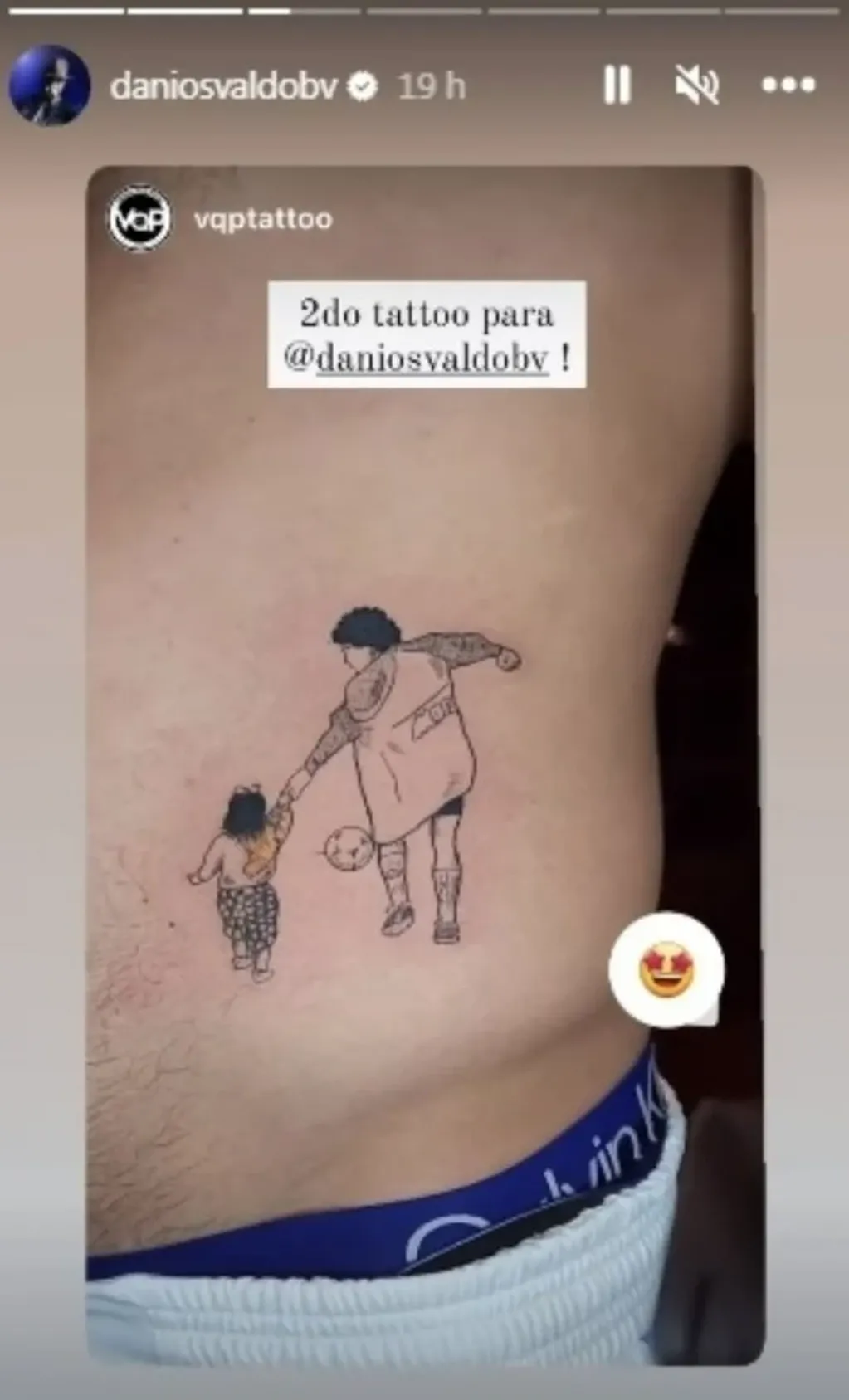 El nuevo tatuaje de Daniel Osvaldo.