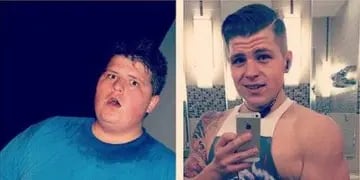John Glaude se animó a mostrar cómo quedó su cuerpo tras perder más de la mitad de su peso. Un video que se convirtió en viral.