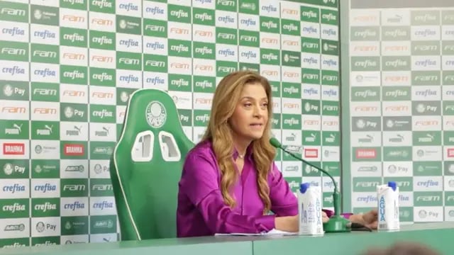 La presidenta del Palmeiras convocó a una conferencia de prensa solo para mujeres: "no se pongan histéricos"