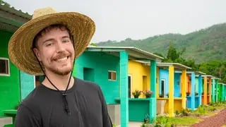 MrBeast construyó 10 casas para familias del norte de Argentina
