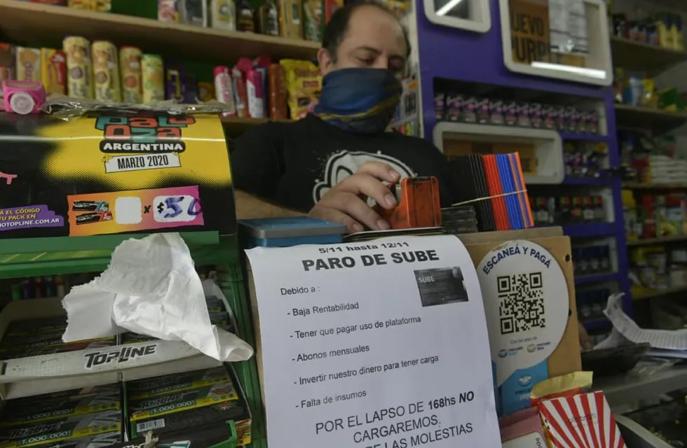 Por 72 horas, kiosqueros no cargarán la tarjeta SUBE. / Orlando Pelichotti