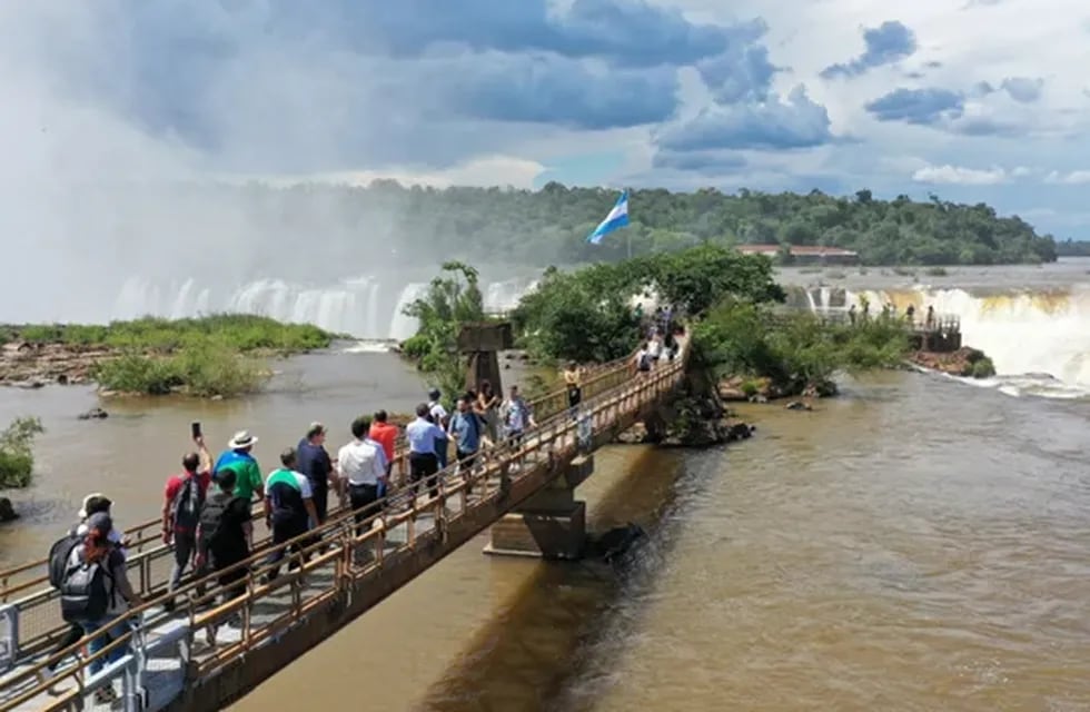 El paseo en las Cataratas del Iguazú reabrirá tras nueve meses de reconstrucción de las pasarelas. Gentileza