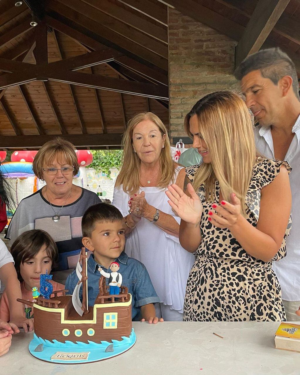 Amalia Granata celebró el cumpleaños de su hijo Roque.