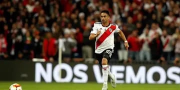 Pity Martínez rumbo al tercer gol de River (Twitter)