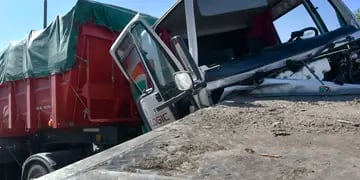 Choque de camiones