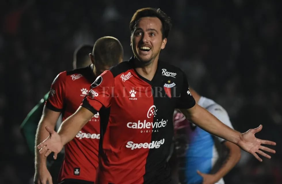Cristian Bernardi marcó el segundo gol de Colón, que venció a Cerro Porteño. (Gentileza Diario El Litoral)